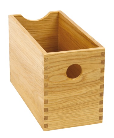 European Oak Storage Box Clear Lacquered Finish