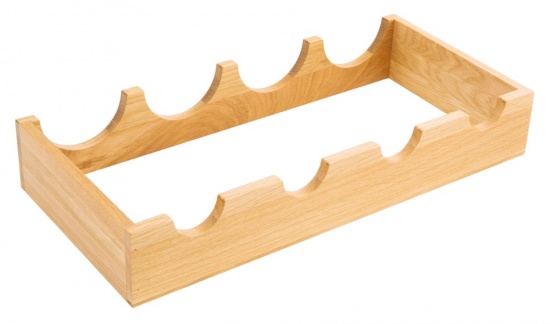 European Oak Wine Rack Clear Lacquered Finish