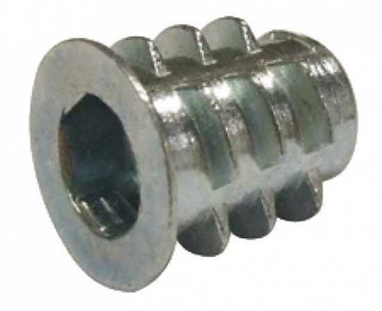 Steel Press-Fit Sleeve M4 Internal Thread for Ø 5mm Holes 