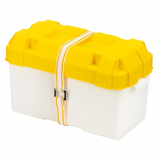 Battery Box White Yellow Moplen 120 A