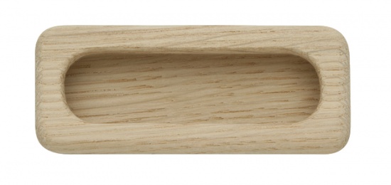 Montone Inset Handle Unfinished Oak Wood 94 mm