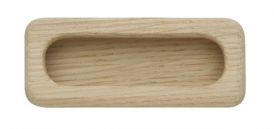 Inset Handle Unfinished Oak Wood 94 mm Montone