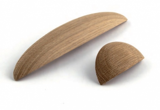 WILTON Wood Cup Pull Cabinet Handle