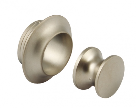 Push Lock Knob and Rosette for 13 - 25mm Door Thickness