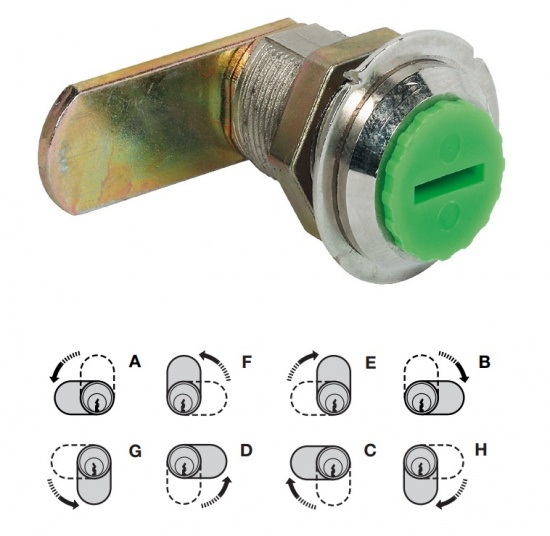Padlockable Cam Lock System for 6.5, 12.2 or 19.2 mm Panels solmer.co.uk
