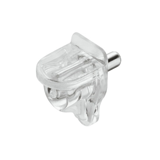Shelf Support Plug in for  3 mm Hole for wooden shelves, Transparent