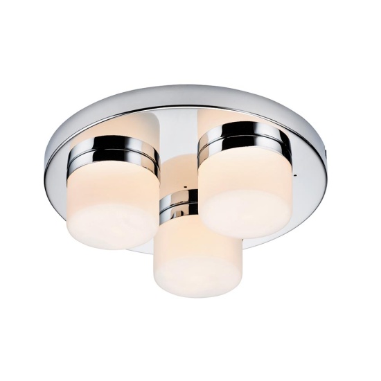 Bedroom Bathroom LED Pure 3 Lights Flush IP44 28W