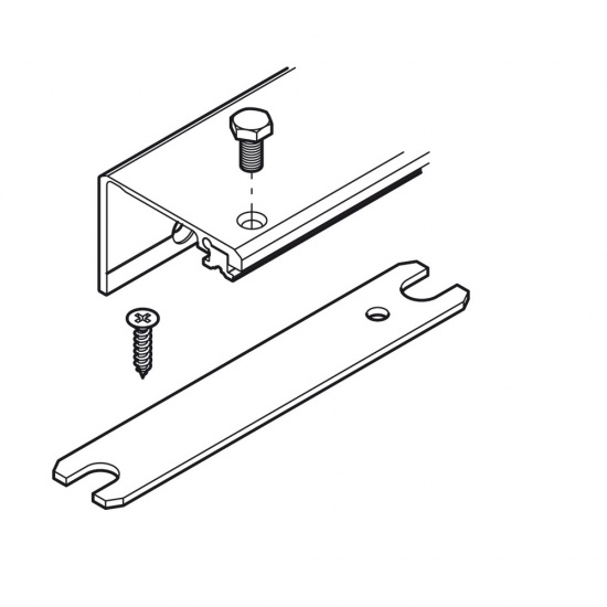 Hawa Concepta Connecting Bracket for Pivot Sliding Cabinet Door