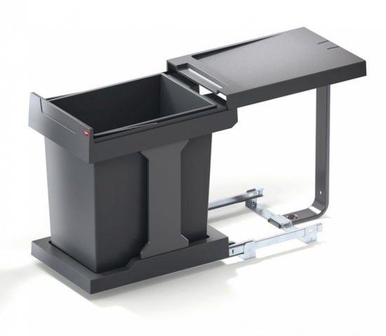 Hailo SOLO Waste Bin 20 litres for Hinge Door Cabinets from 300mm Width