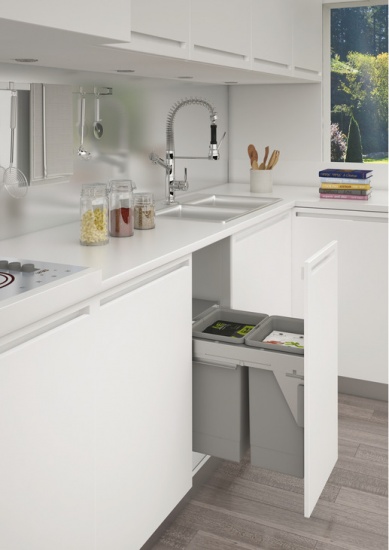 Kitchen Cabinet Pull Out Waste Bin for Door Front Mounting Stanto