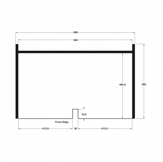 Aluminium Undersink Liners for 18 mm Board Thickness solmer.co.uk