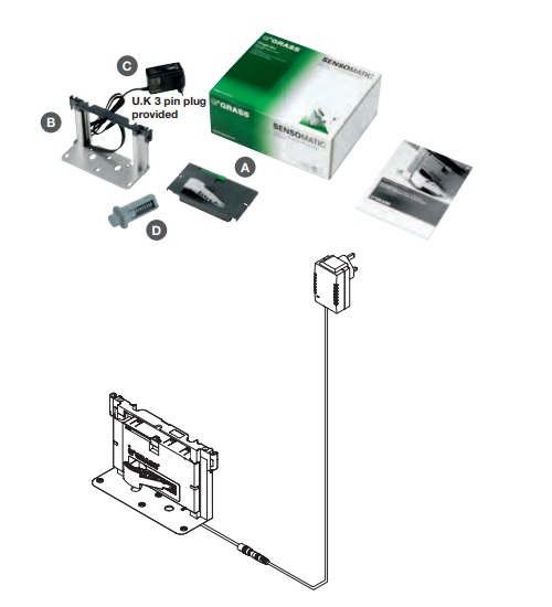 Sensomatic Single Drawer Electric Opening System Set