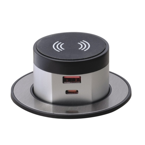 Dual USB Charger, Wireless, 3 in 1 Quick Charge