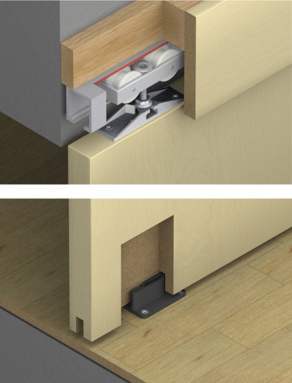 Hawa Junior 80/Z Sliding Interior Doors Fitting Set / Additional Items