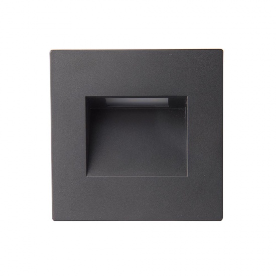 Albus CCT Square LED Wall Light Black Plastic Finish