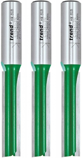 Kitchen Worktop Router Pack of 3 pcs Cutter Set