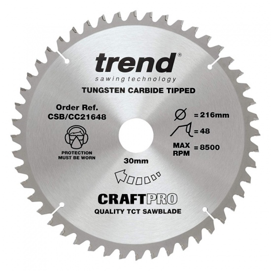 Trend Craft Pro Professional Mitre Negative Hook Crosscutting Blades