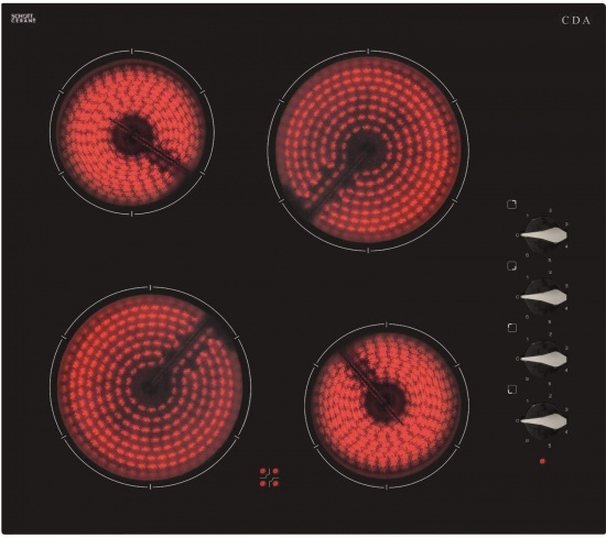 Four Zone Ceramic Hob - HC6212FR