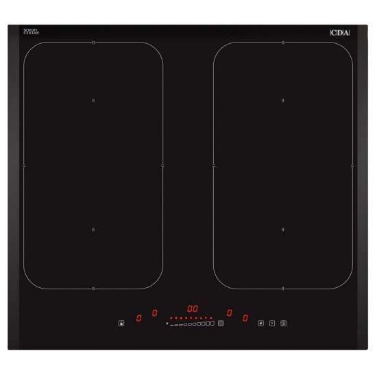 CDA Four Zone Induction Hob With Illuminated Front Edge - HN6841FR