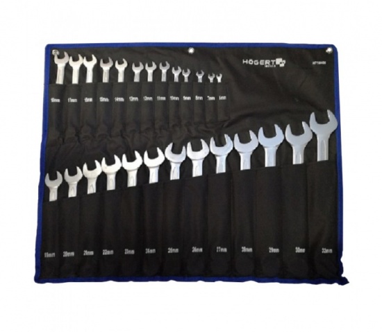 Hogert Combination Spanners Set - 26 pcs / 6-32 mm - HT1W496