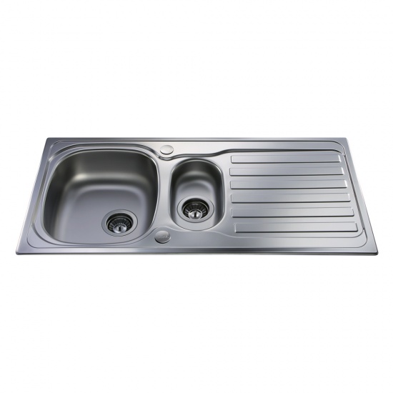 CDA Stainless Steel Kitchen 1.5 Bowl Sink - KA22SS