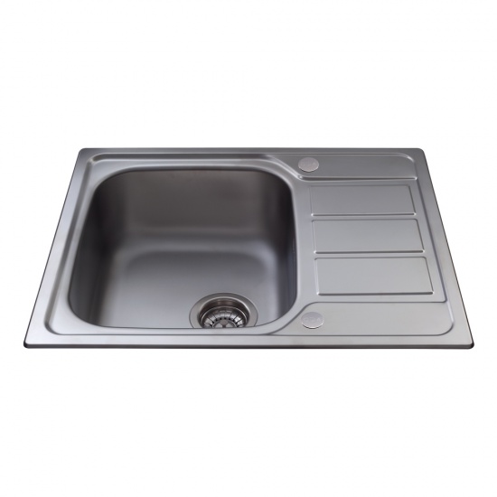 CDA Stainless Steel Single Bowl Sink With Mini Drainer - KA55SS