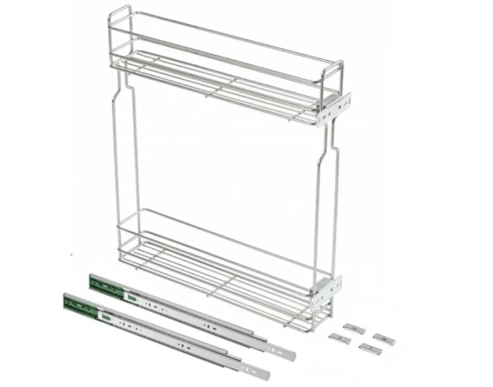 Pull Out Side Cargo Basket with 2 shelves / Soft Close Runners