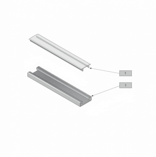 LED Aluminium Profile GLAX for Flexible Strip Lights