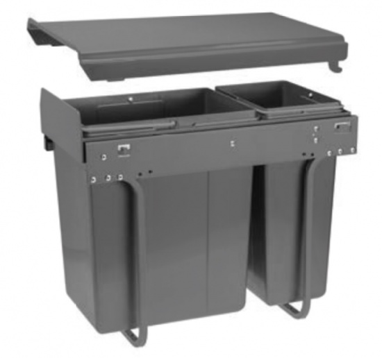 Practic ECO Kitchen Pull Out Recycle Waste Bin for 300mm Unit