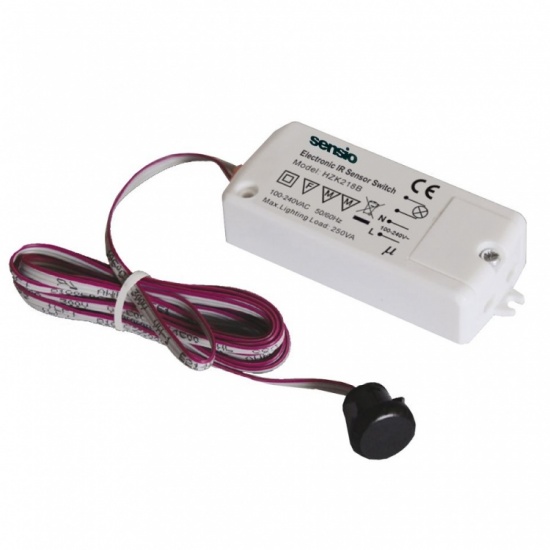 Sensio Kitchen Bedroom Wardrobe 250W In-Cabinet IR Sensor Switch