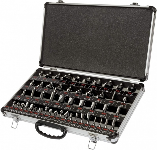 Trend 50 Pieces 1/4 inch Router Cutter Starter Set