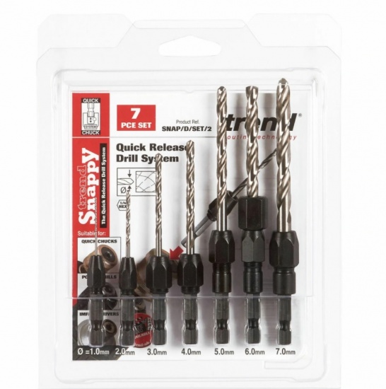 Trend Snappy 7 Piece Metric Drill Set 1-7mm