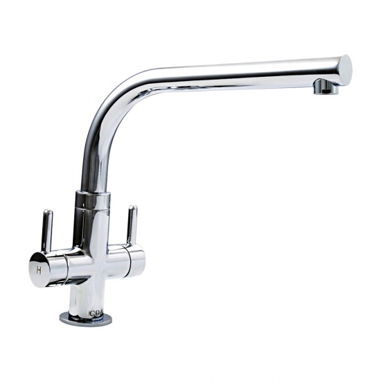 CDA Contemporary Kitchen Quarter Turn Monobloc Sink Tap - TC28CH
