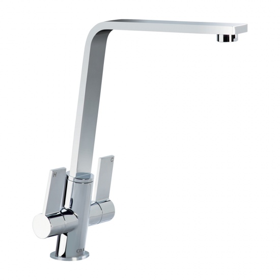 Contemporary Slant Monobloc Tap for Cabinet Sink