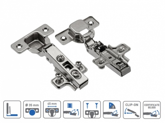 Standard 100 Kitchen Bedroom Cabinet Door Hinge