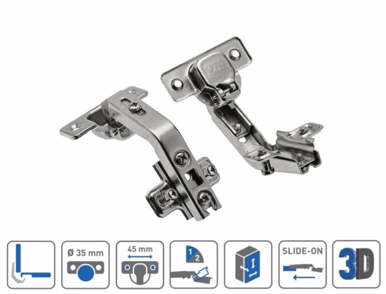 Kitchen Cabinet Complementary Hinge 135 Degree