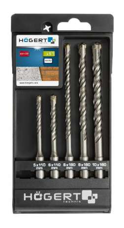 Hogert SDS+ Masonry Drill Bit Set