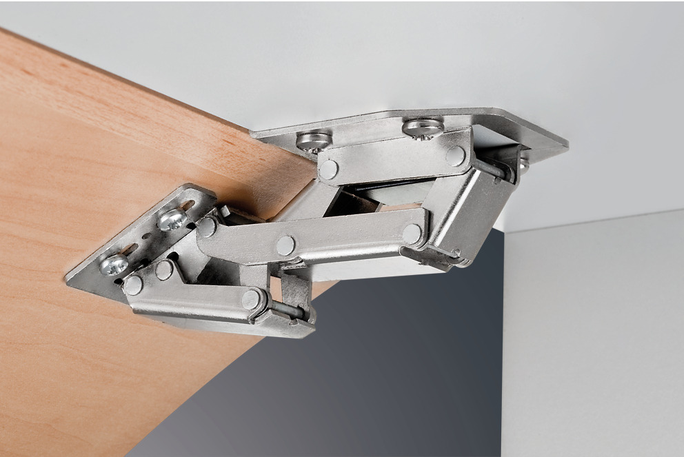 Swing Up Flap Hinge Overlay Mounting, Swing Up Hinges For Cabinet