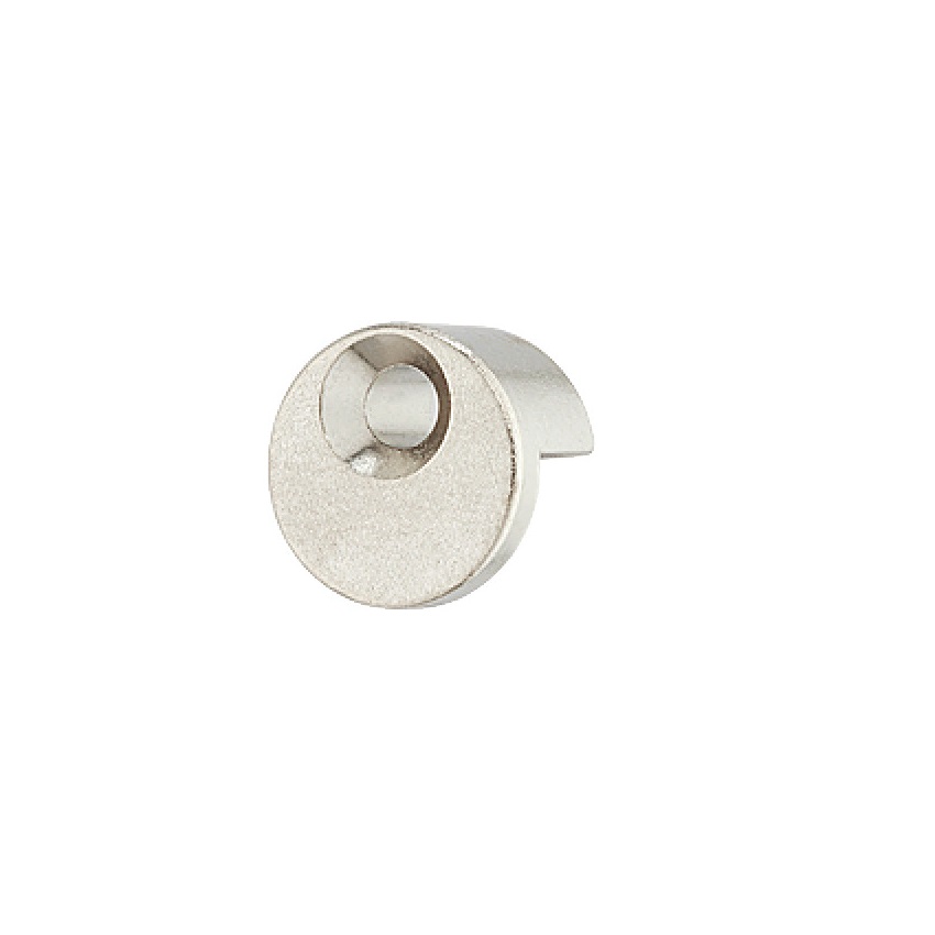Mirror Clip Round with Rubber Pad Nickel Plated Finish
