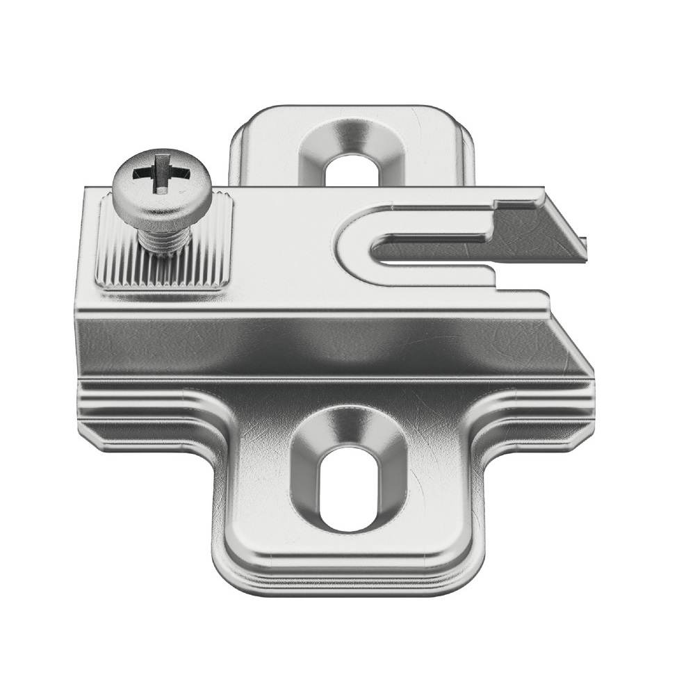 Cruciform Mounting Plate for Slide On Metalla A Concealed Hinge Arm / Hospa Screw Fixing