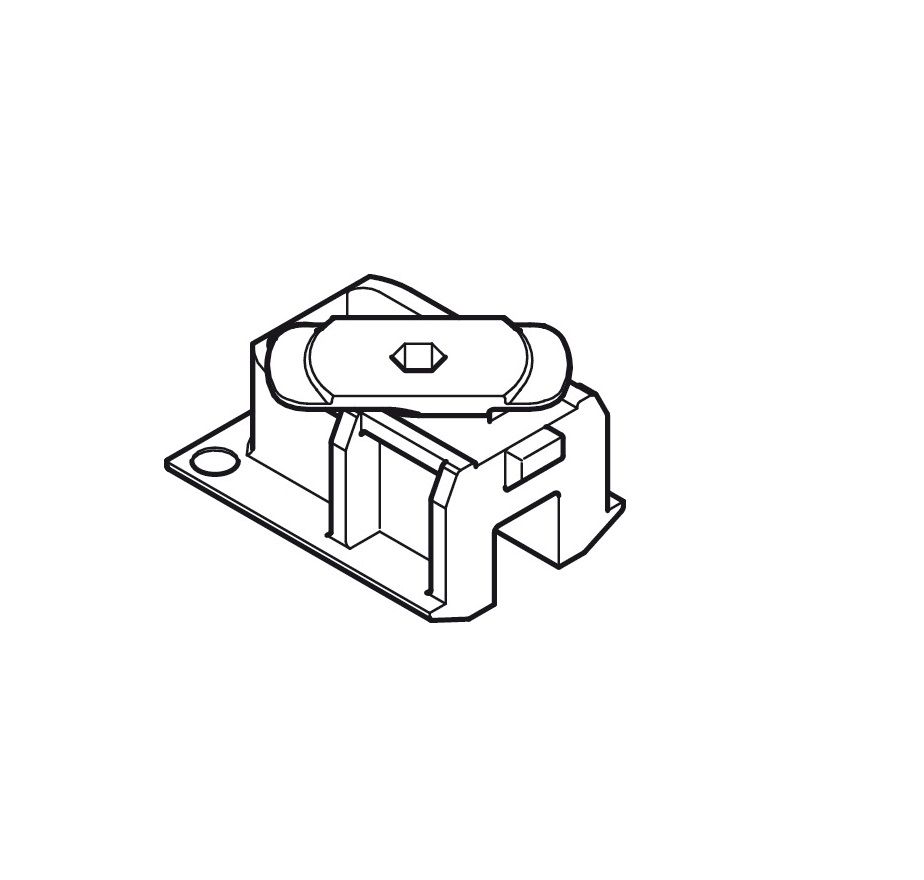 Hawa Clipo 36 GPK/GPPK End Piece Top Hung System for Sliding Doors