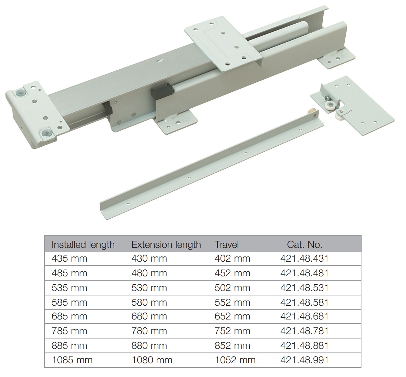 Eku Forte Pull Out Runners for Bespoke Larder Unit