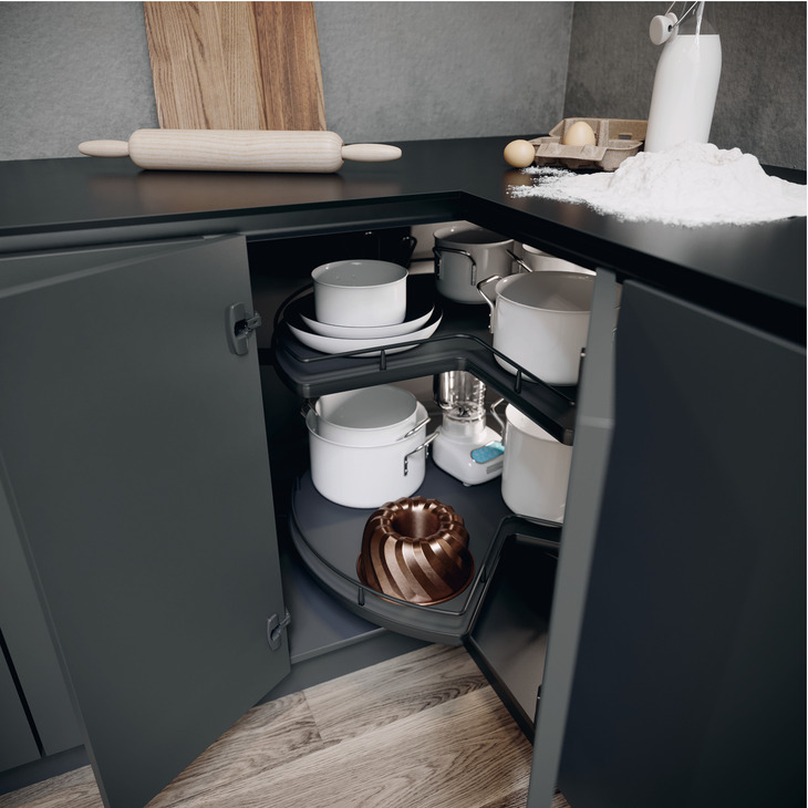 Corner Pull Out Shelving Unit for Base