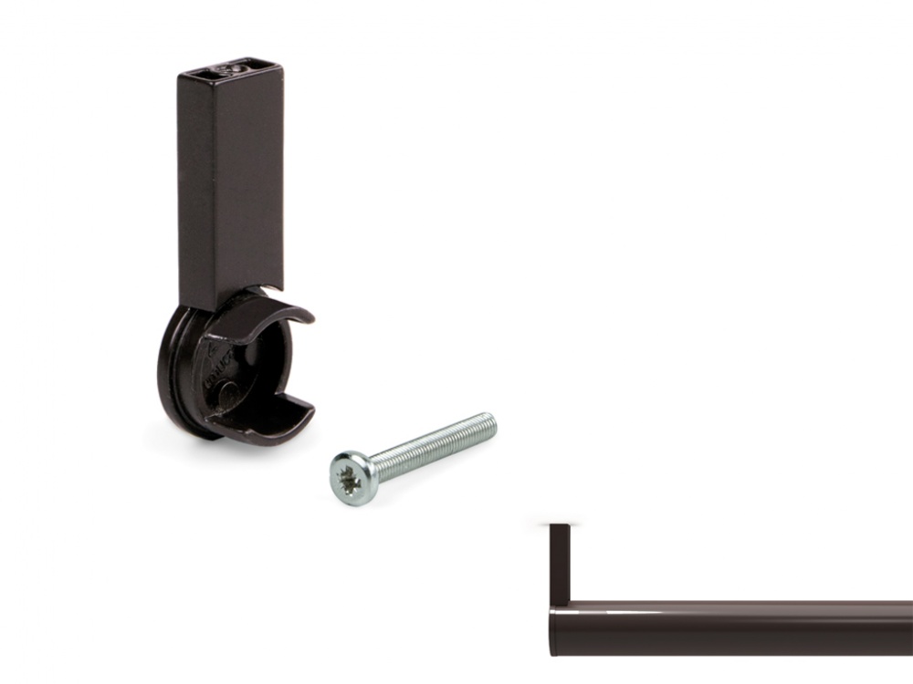 Moka End Support for Ø28 mm Round Rail