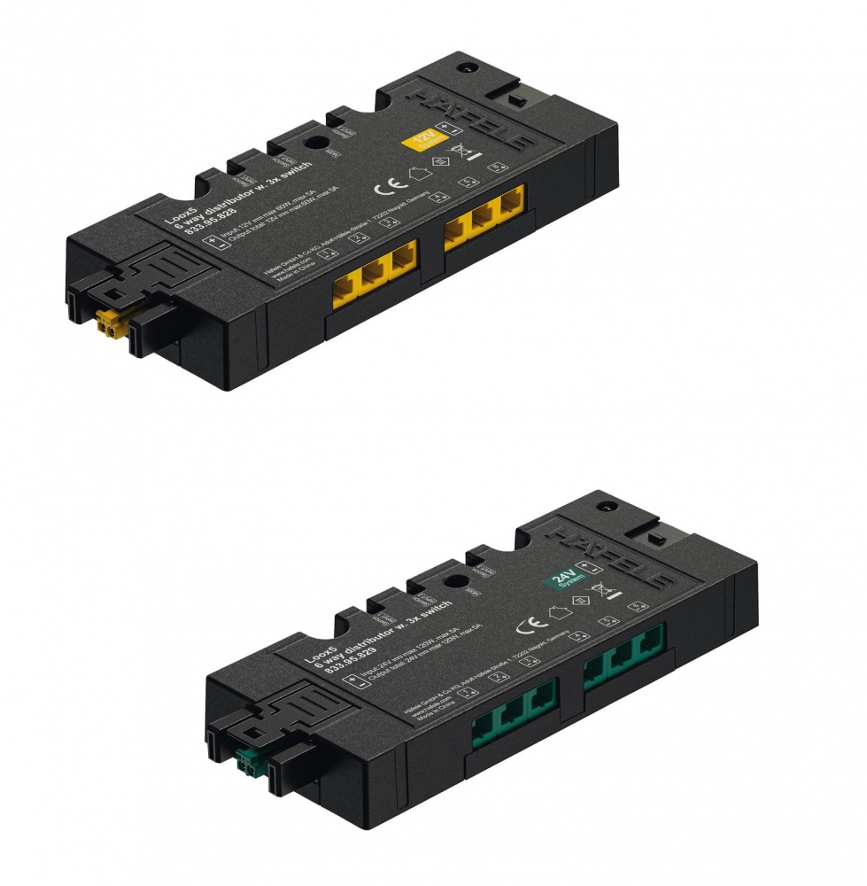 Loox5 Box to Box 6way Distributor with Switching Function for up to 3