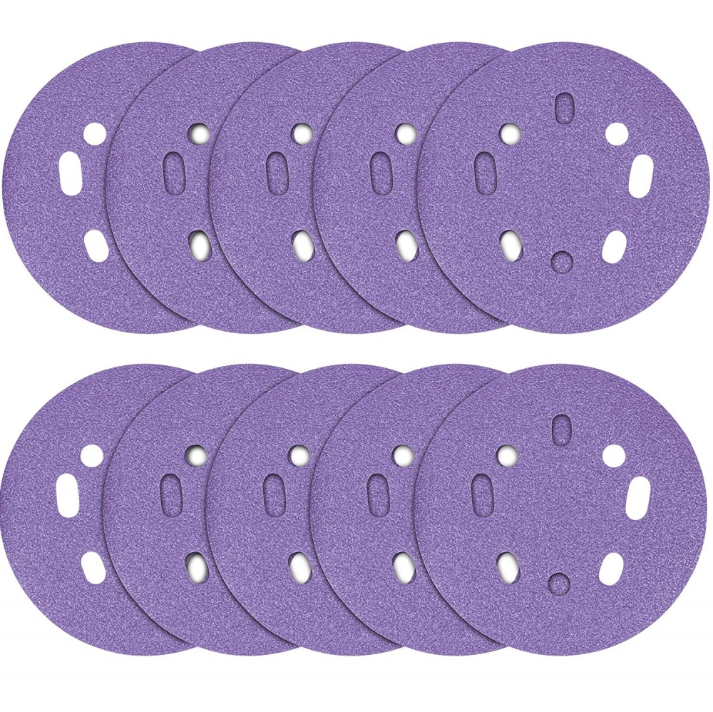 150mm Zirconium Random Orbital Sanding Disc Pack of 10pcs