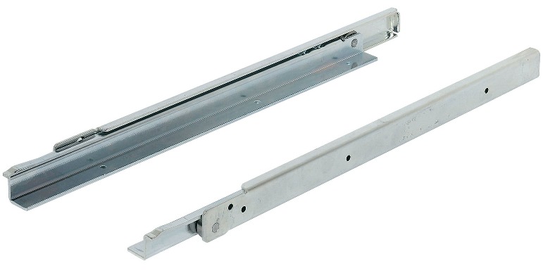 Drawer Roller Runners Single Extension Load Capacity 100 Kg