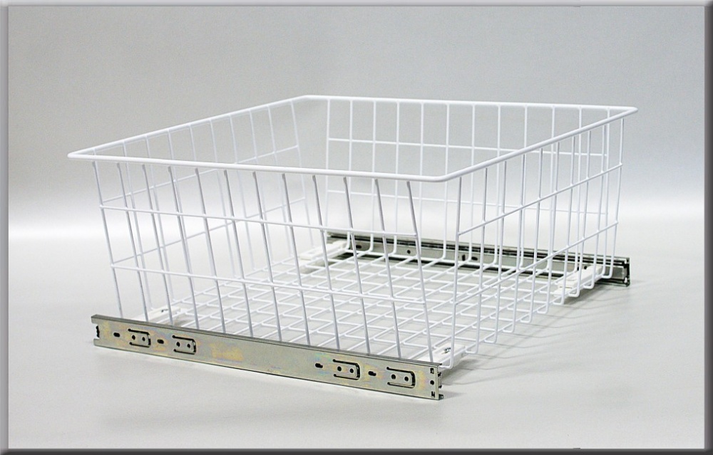 Wardrobe Pull Out Wire Basket With Soft Close System