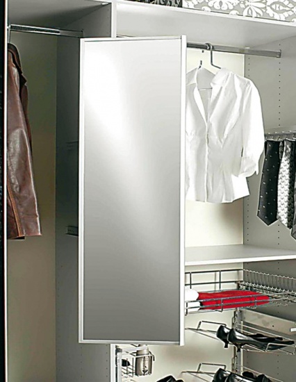 Wardrobe Pull Out Pivoting Mirror
