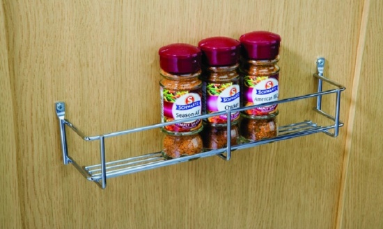 Spice & Packet Rack One Tier Heavier Gauge Chrome